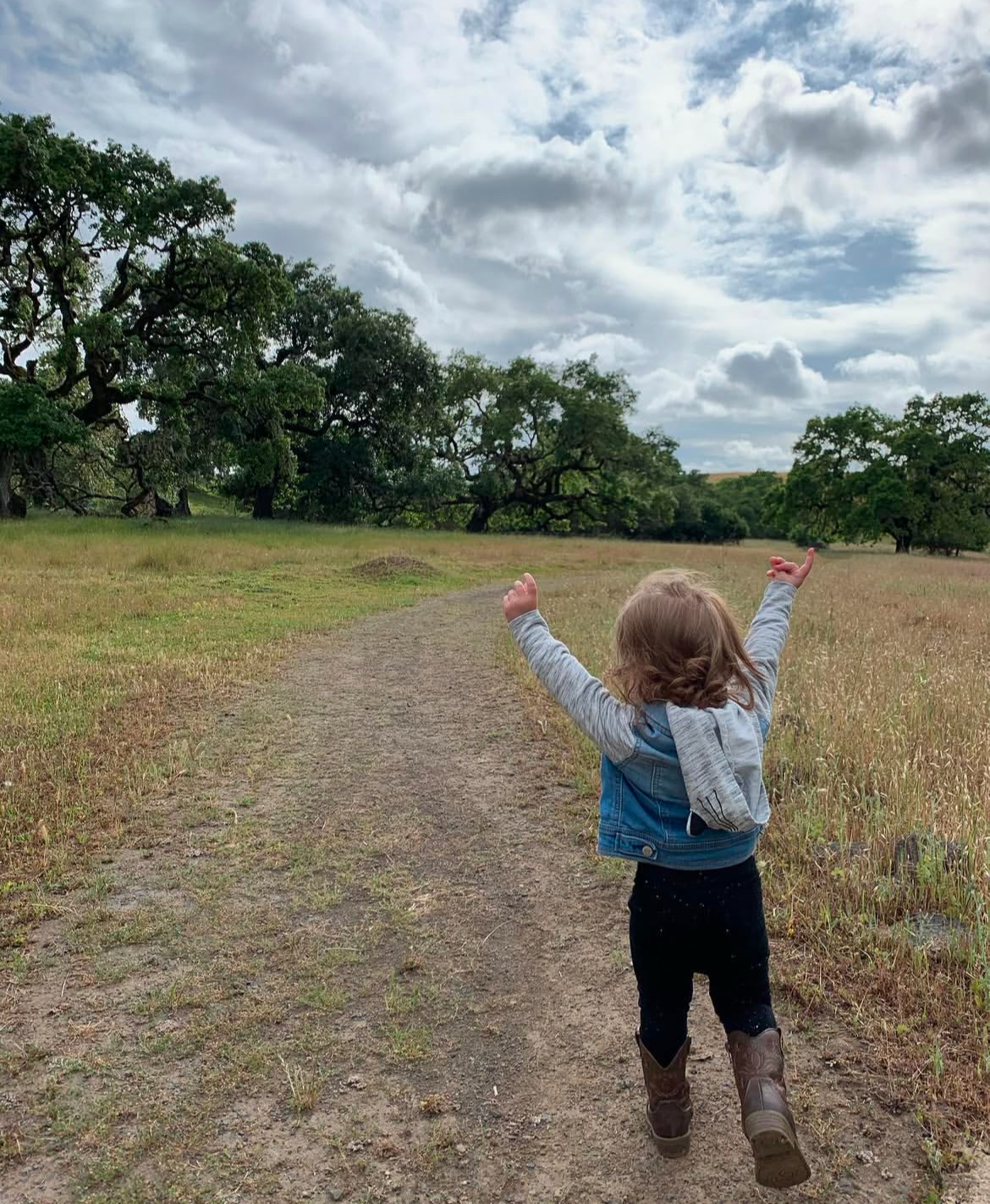 Toddler walking at Crane Creek Park in Sonoma County, CA