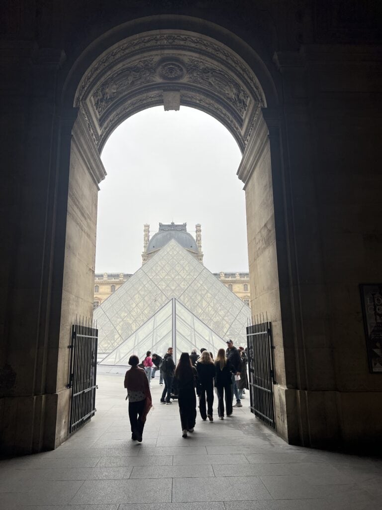view of the Louvre in Paris